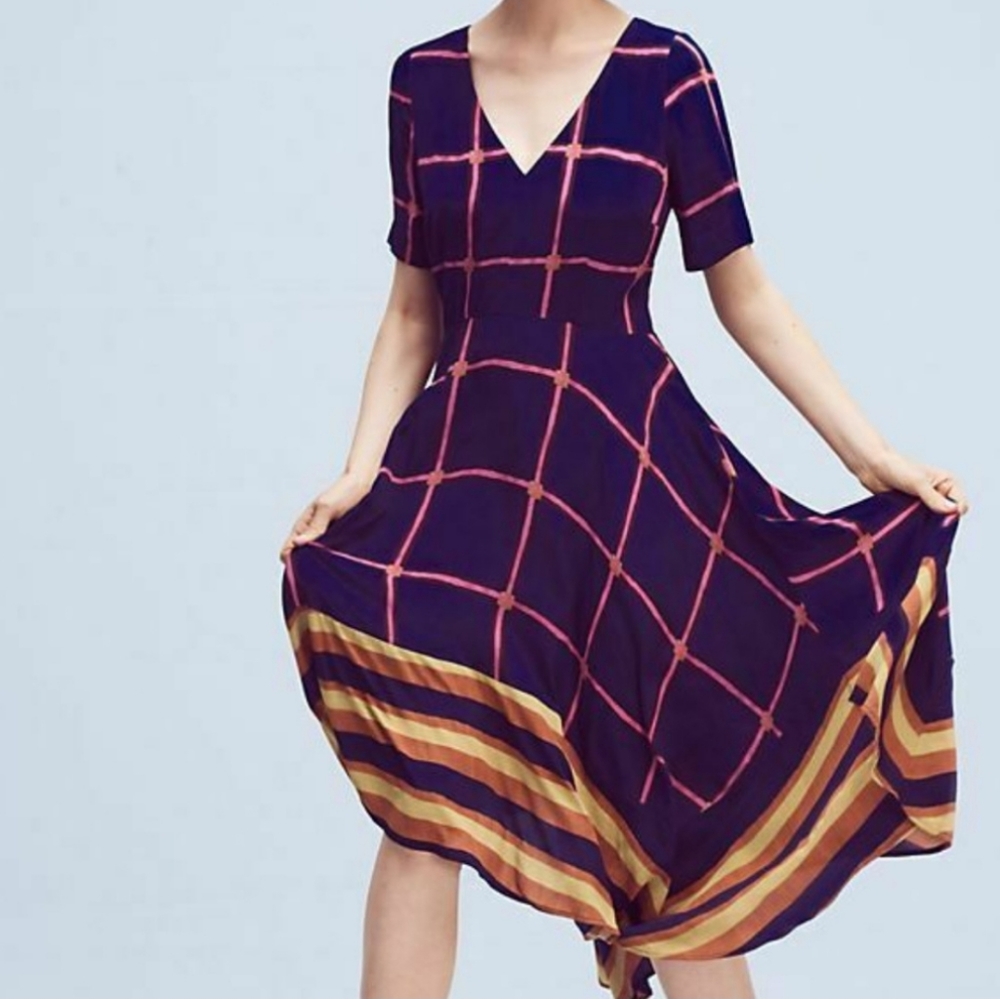 Navy blue dress from Anthropology